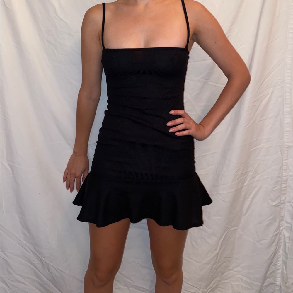 Black cocktail dress